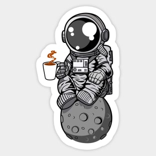 Astronaut Coffee Break Sticker